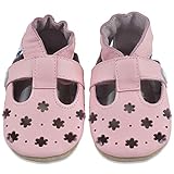Baby Sandalen - Lauflernschuhe - Krabbelschuhe - Babyschuhe - Rosa Blumen 12-18...