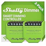 Shelly Dimmer Gen3 Doublepack WLAN Smart Dimmer, Hausautomation, Dimmbare...