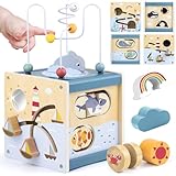 Airlab Motorikwürfel ab 1 Jahr, Motorikspielzeug Baby Activity Würfel,...