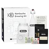 Kombucha Brewing Kit Bio, Kombucha Starter Set mit Bio-SCOBY Starterkultur und...