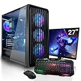 SYSTEMTREFF Basic Gaming Komplett PC Set AMD Ryzen 5 5500GT 6x4.4GHz | AMD RX...