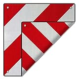 2in1 Warntafel Spanien UND Italien Aluminium 50x50cm reflektierend rot-weiß...