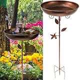 Vogeltränke Stehend Φ 30 x 80 cm Ultra Rostfrei Robust Langlebig Vogelbad...