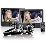 Lenco 9-Zoll Tragbarer DVD-Player MES-415 mit Doppel-Bildschirm - USB und SD...