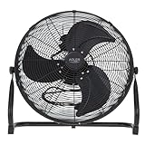 ADLER EUROPE Bodenventilator 45 cm und 200W - Ventilator in Chrom 3...