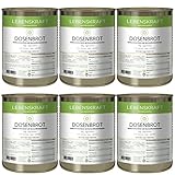 Lebenskraft Dosenbrot, Finnen Körndl Vollkornmischbrot 6 x 400g Dose, lang...