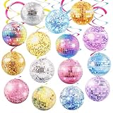 35 Stück Discokugel Party Luftschlangen Discokugel Hängende Spiralen, 70er...