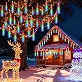 DAJASD 20 Röhren Weihnachtsbeleuchtung Außen, 240 LED Meteorschauer...