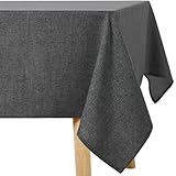 Homaxy Glitzer Tischdecke Abwaschbar Leinenoptik Rechteckig 100x140cm Tischtuch...