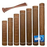 Wicker garden Weidenmatte 120 x 400 cm - natürlicher Sichtschutz für Garten,...