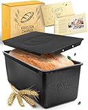 KRUSTENZAUBER Brotbackform mit Deckel – Kastenform Brot aus Kohlenstoffstahl...