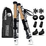 ALPIN LOACKER Wanderstöcke faltbar Carbon mit Korkgriff I Nordic Walking...