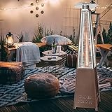 CUSROS Outdoor Terrasse Gasheizung Echte Flamme, 42000-48000BTU Bodenstehender...