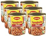 MAGGI Spaghetti Bolognese, leckeres Fertiggericht mit würzigen Fleisch- und...