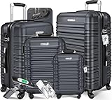 KESSER® 4tlg. Hartschalenkofferset Hartschalenkoffer Reisekoffer Set...