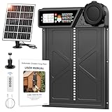 MASTERFUN Große Automatische Hühnerklappe Solar, Aluminum Hühnerklappe...