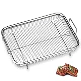 TAIZER Edelstahl Grillkorb Grillgitter Backkorb Grillkorb Mesh Grillkorb...