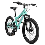 BIKESTAR Kinder Fahrrad Fully Mountainbike 7 Gang Shimano, Scheibenbremse ab 6...