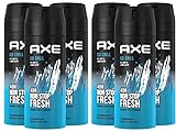 Axe Bodyspray Ice Chill ohne Aluminiumsalze 6x 150 ml Dose