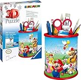 Ravensburger 3D Puzzle Utensilo Super Mario 11255 - 54 Teile - Stiftehalter für...