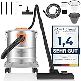 Zeegma ZONDER PRO ASH Trockensauger für Asche und Schutt, Industriestaubsauger...