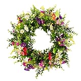 Türkränze, Frühling Sommer Ganzjahres-Kranz, künstliche Blumen, grüne...