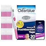 Clearblue Kinderwunsch Ovulationstest Kit Digital, 30 Tests + 1 digitale...