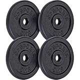 ScSPORTS® Hantelscheiben - Set, 10/20/30/40kg, 30/31mm Bohrung, Gusseisen,...