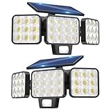 GEARLITE Solarlampen für Außen mit Bewegungsmelder 2 Pack, 120 LED Superhelle...