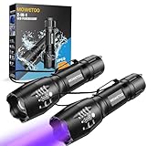 MOWETOO LED Taschenlampe, UV Taschenlampe 2 in 1, 395nm Ultraviolette...