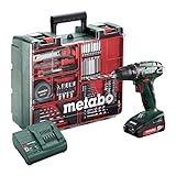 Metabo Akku-Bohrschrauber BS 18 Set (602207880) 18V 2x Li-Ion; Ladegerät SC 30;...