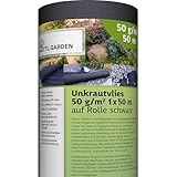 TTL Garden 50g/m² Unkrautvlies 50m² 1x50m Rolle - sehr wasserdurchlässig 50 x...