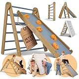 fortSCHRITT München® - Kletterdreieck Indoor [ab 1 Jahr] - 3IN1 Montessori...