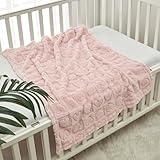 CREVENT 75cmX100cm Gemütliche weiche warme Sherpa Baby Decke für Mädchen...