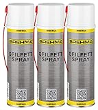 BREHMA 3X Seilfett Spray 500ml Fettspray Sprühfett Kettenspray