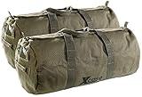 Xcase Packsack: 2er-Set Canvas-Sport- und Reisetaschen mit Tragegriff, je 70...