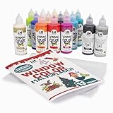 LM-Kreativ Window Color Set 4 Jahreszeiten - Fenstermalfarben Set mit 15 Farben,...