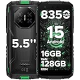 DOOGEE Fire 3 Pro Android 15 Al Outdoor Handy Ohne Vertrag 16GB RAM + 128GB...