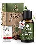 Heldengrün® BIO Teebaumöl [100% NATURREIN] Natürliche Haut- und...