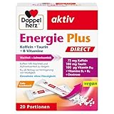 Doppelherz Energie Plus Koffein + Taurin + B-Vitamine DIRECT – Mit Vitamin B1,...