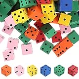 24 Stück Schaumstoffwürfel, Flüsterwürfel, Lernspielzeug, 2 cm...