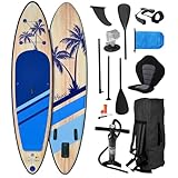 BRAST SUP Board Tropic | Aufblasbares Stand up Paddle Set | 320x81x15cm | 6...