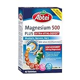 Abtei Magnesium 500 Plus Extra-Vital-Depot - hochdosiert - mit allen B-Vitaminen...