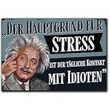 LANOLU Kühlschrankmagnete lustig- Der Hauptgrund für Stress - lustige Magnete...