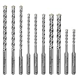 SDS Plus Bohrer Set, Lytool 10 tlg Hammerbohrer Steinbohrer Betonbohrer Set Ø...