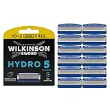 Wilkinson Sword Hydro 5 Skin Protect Regular Rasierklingen für Herren, 10 + 2,...