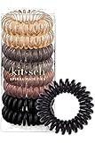 Kitsch Spiral-Haargummis für Frauen - Spiralförmige Haargummis, Haargummi ohne...