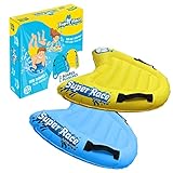 Super Race® | 2er-Set Bodyboards für Kinder | Aufblasbare...