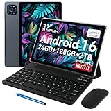 TABWEE T90 Android 16 Tablet mit Tastatur - Gemini AI, 24GB RAM+128GB ROM, Octa...