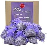 Quertee 22 Lavendelsäckchen mit duftenden Lavendel als Duftsäckchen -...